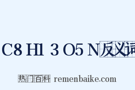C8H13O5N反义词是什么意思的图片